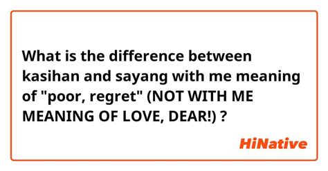 Meaning of kasihan .
